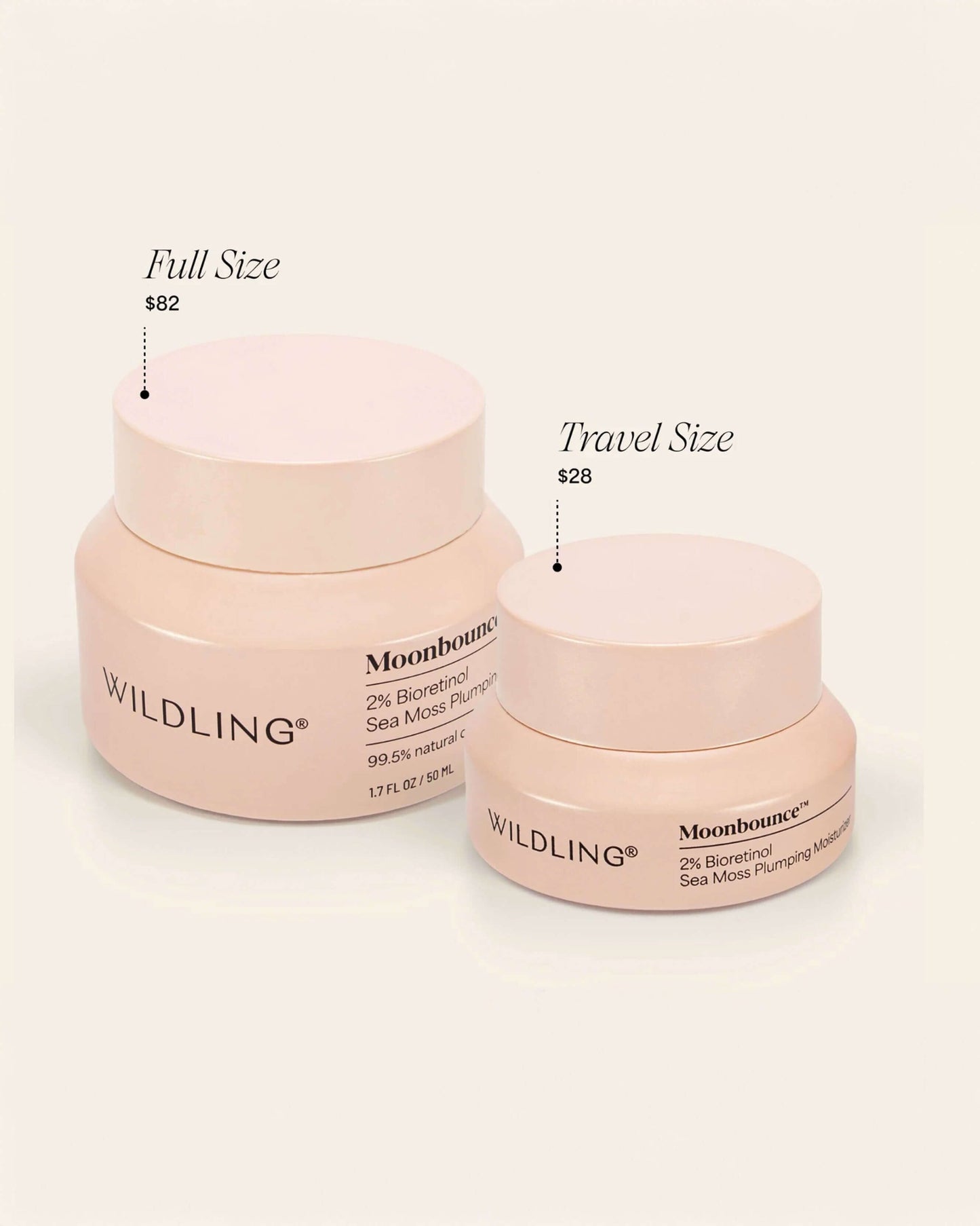 Moonbounce 2% Bioretinol Irish Sea Moss Plumping Moisturizer