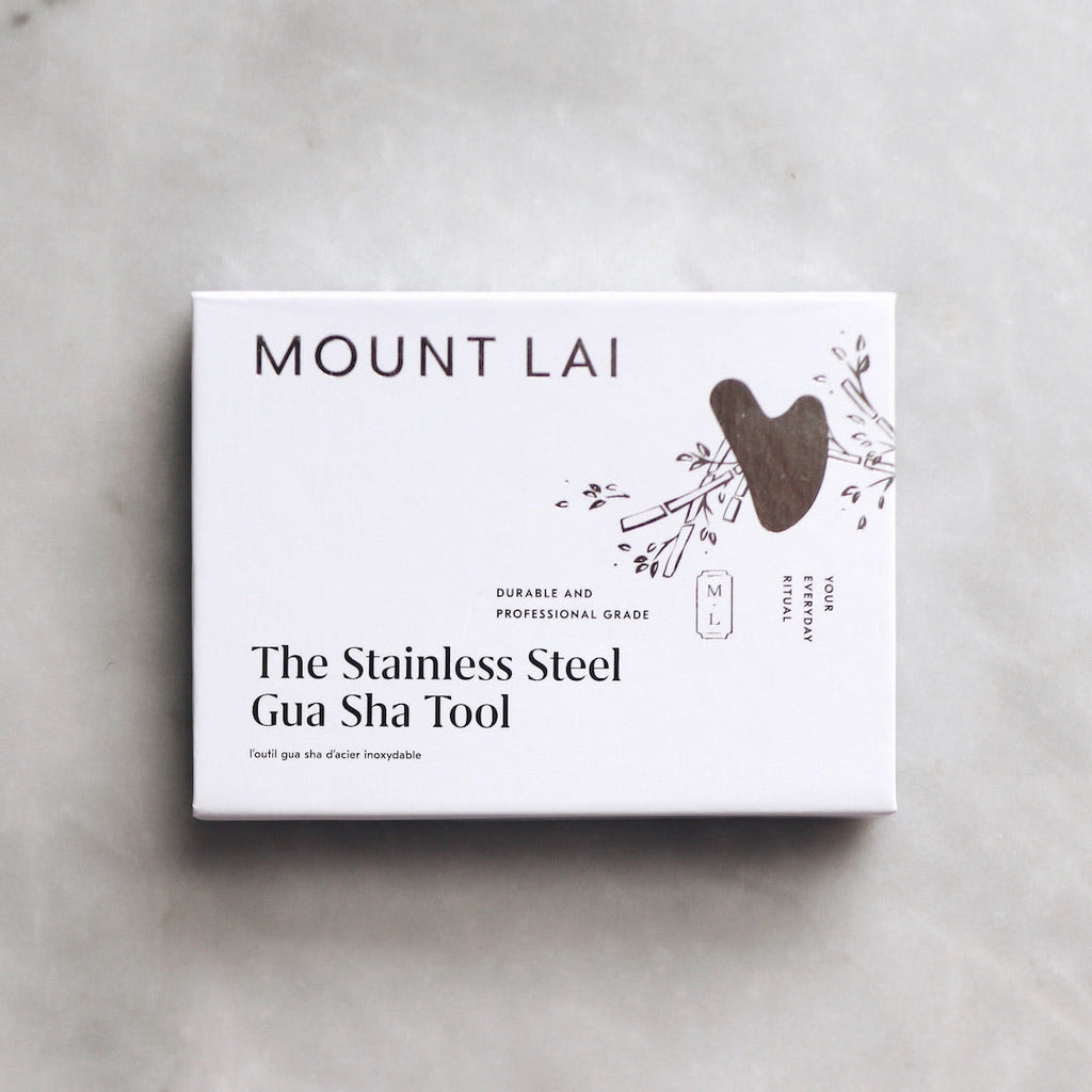 L'outil de lifting facial Gua Sha en acier inoxydable