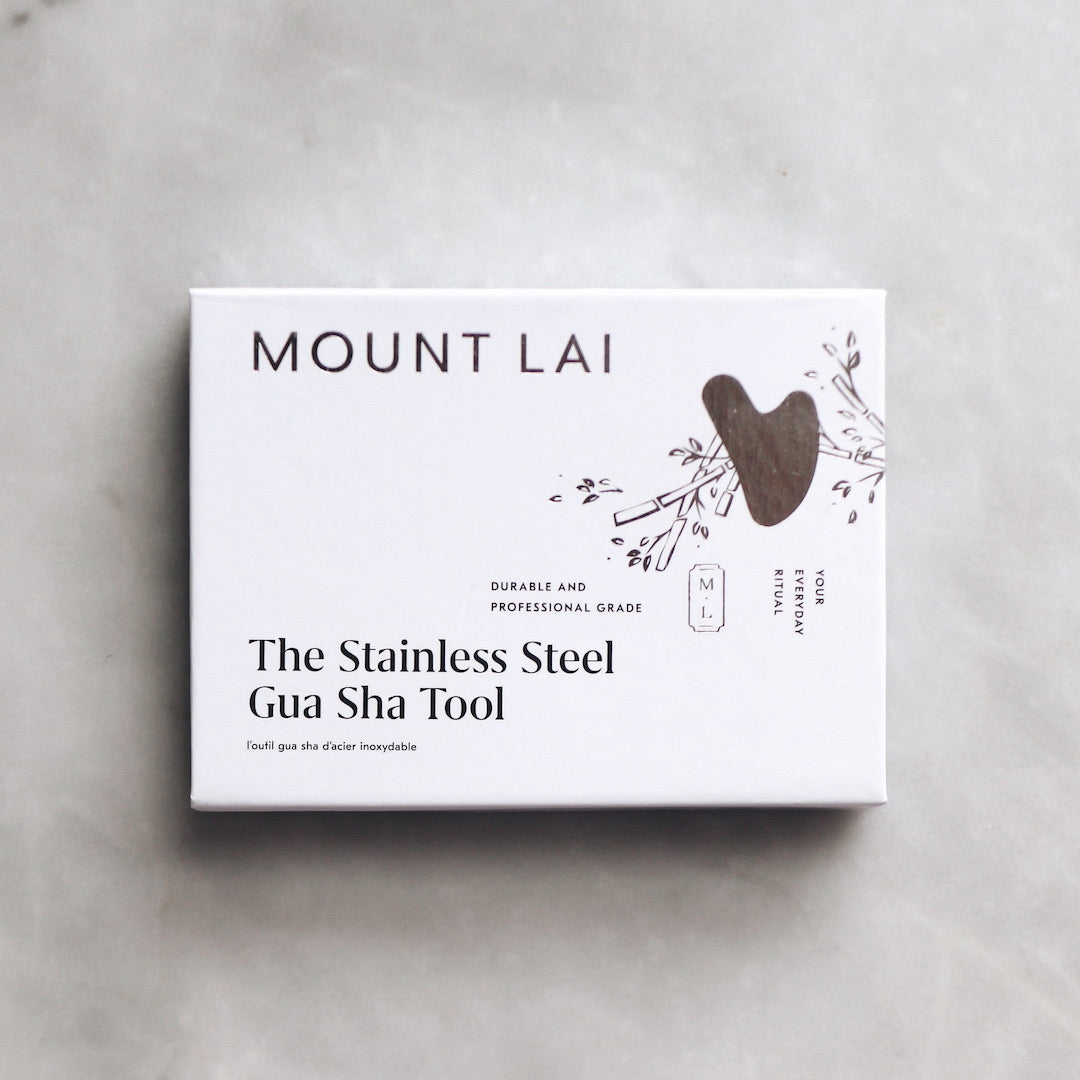 L'outil de lifting facial Gua Sha en acier inoxydable