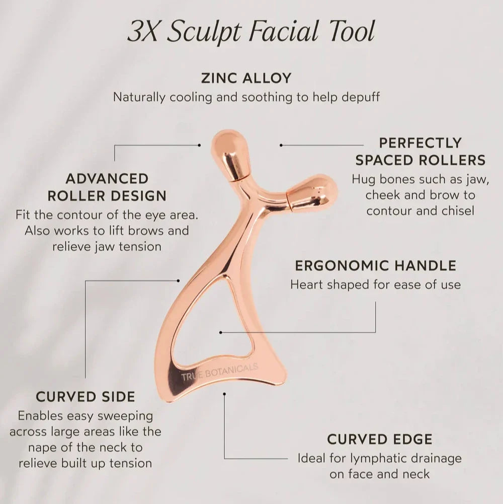 3x Outil de massage sculptant pour le visage
