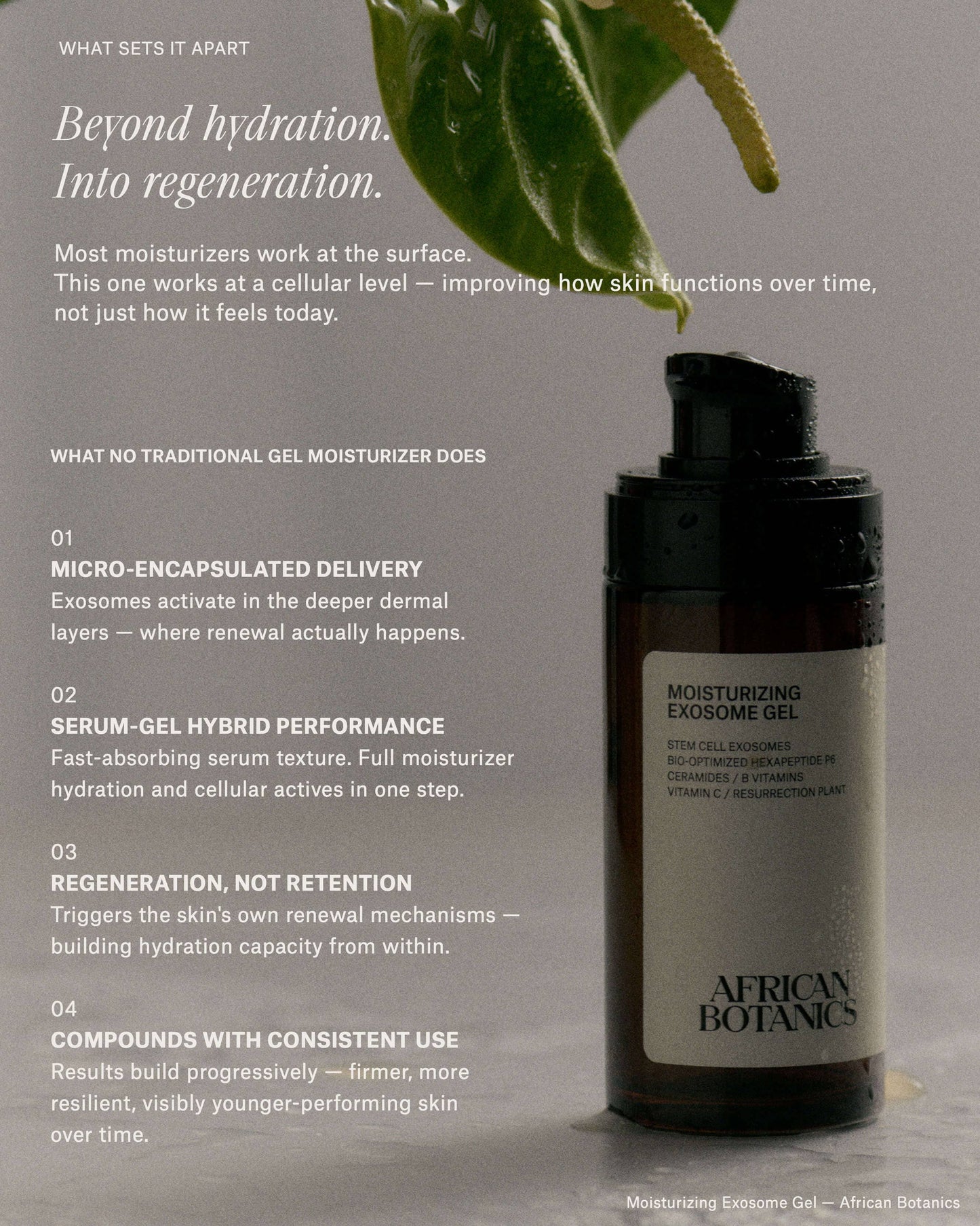 Moisturizing Exosome Advanced Regenerative Gel Moisturizer