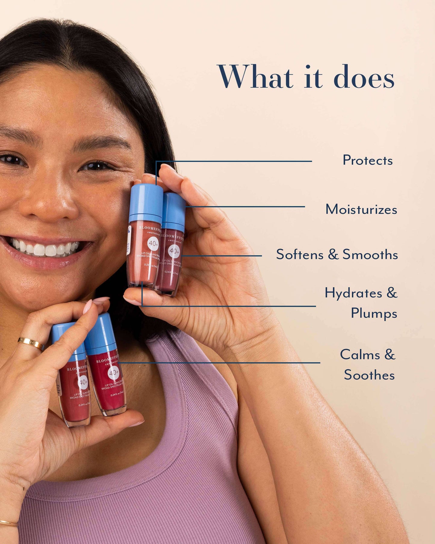 Tulipscreen Hydrating Lip Oil SPF 40+