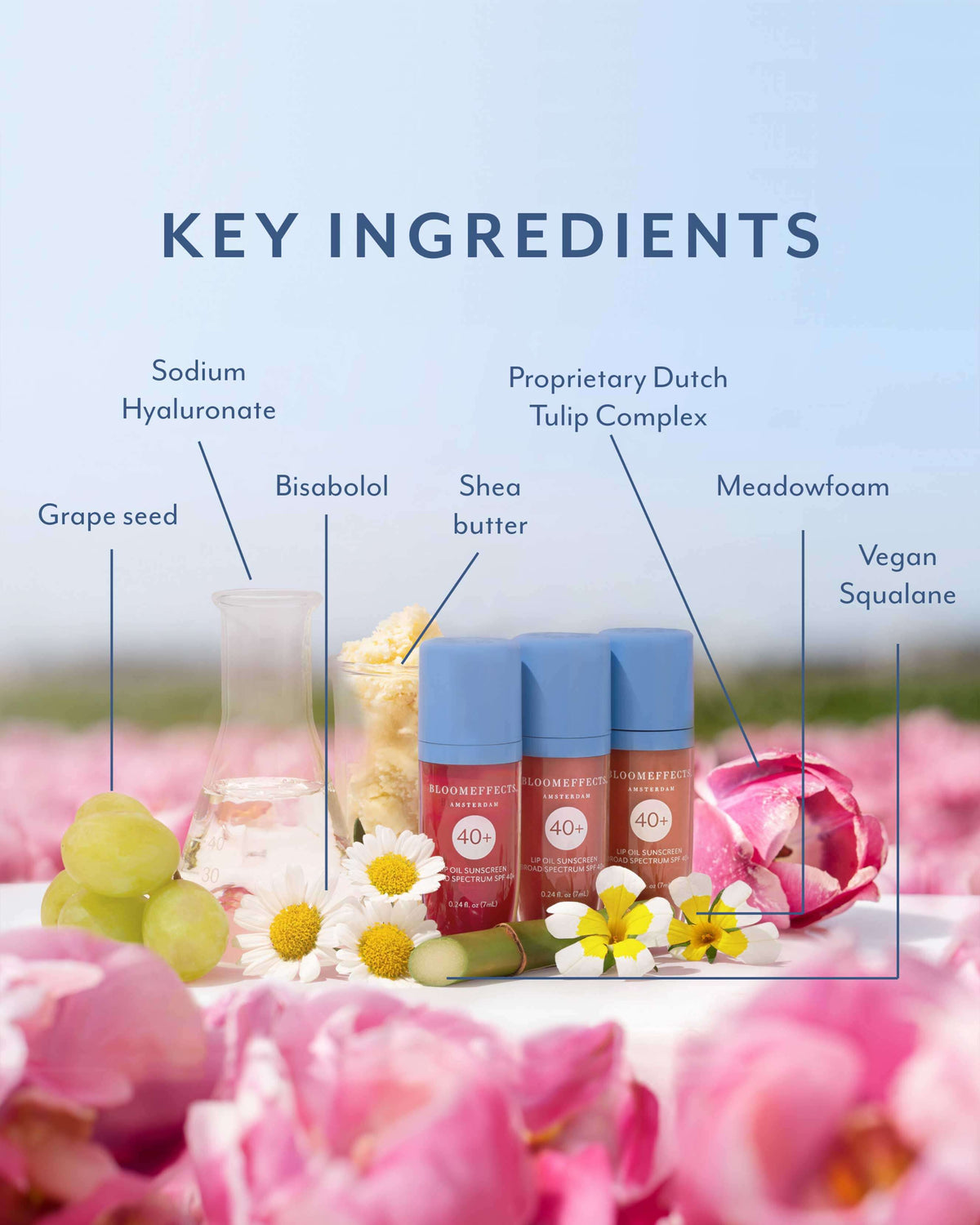 Huile à Lèvres Hydratante Tulipscreen SPF 40+