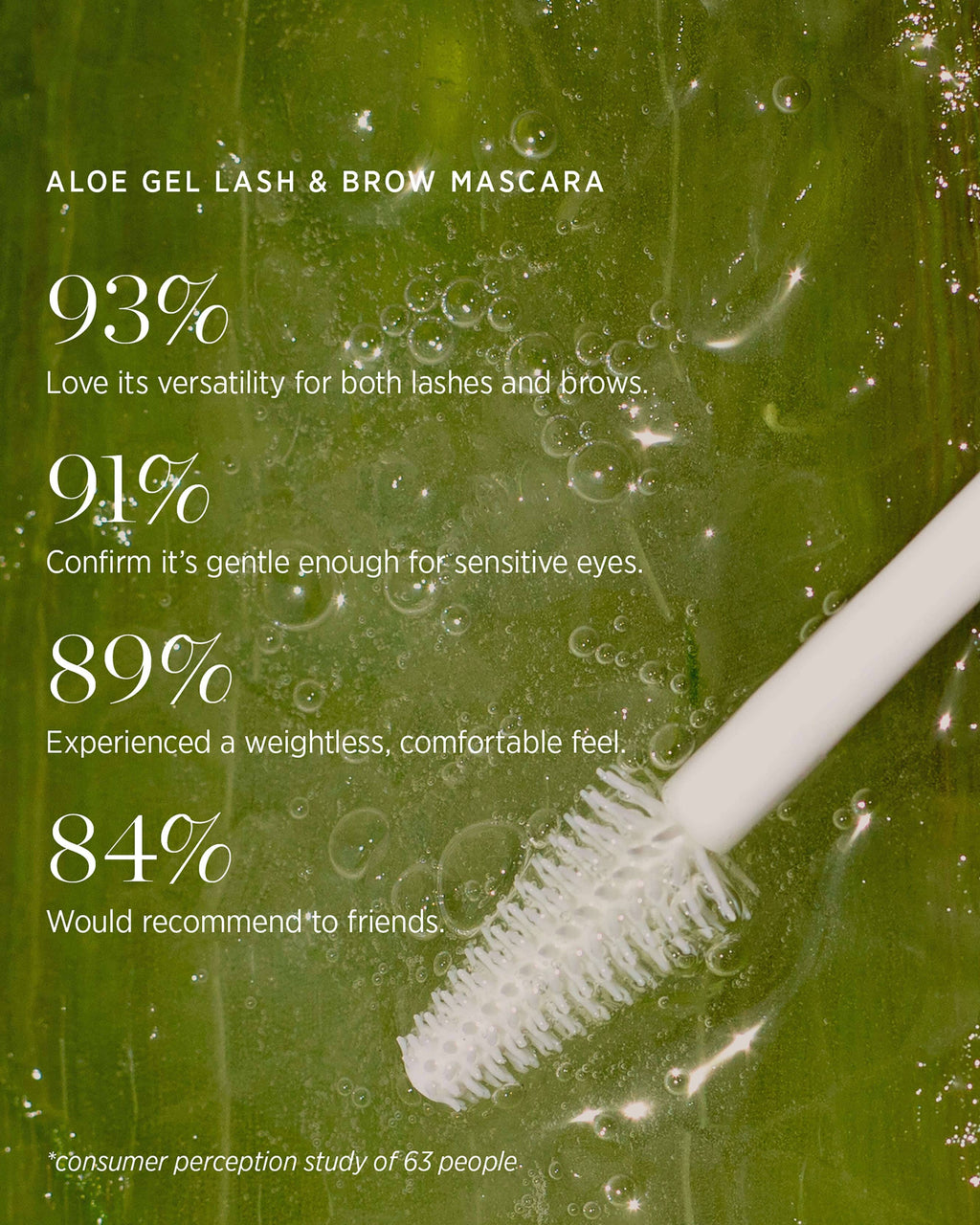 Mini mascara gel aloe pour cils et sourcils