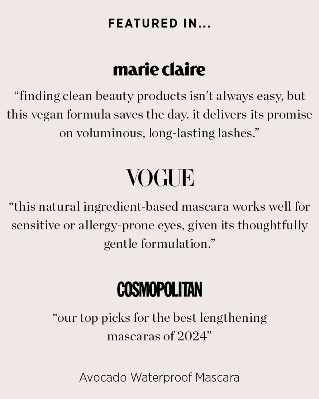 Mascara Imperméable Avocat