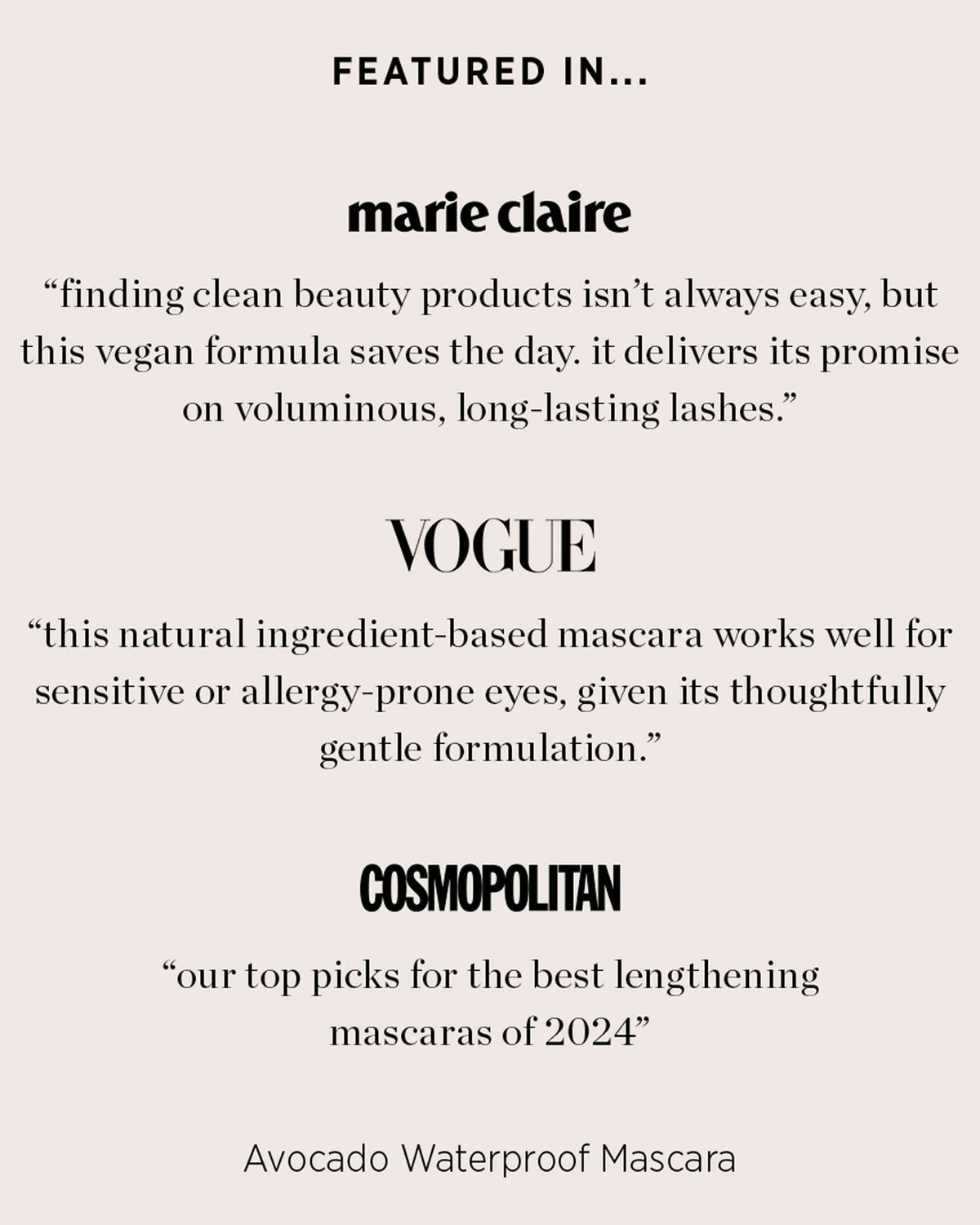 Mascara Imperméable Avocat