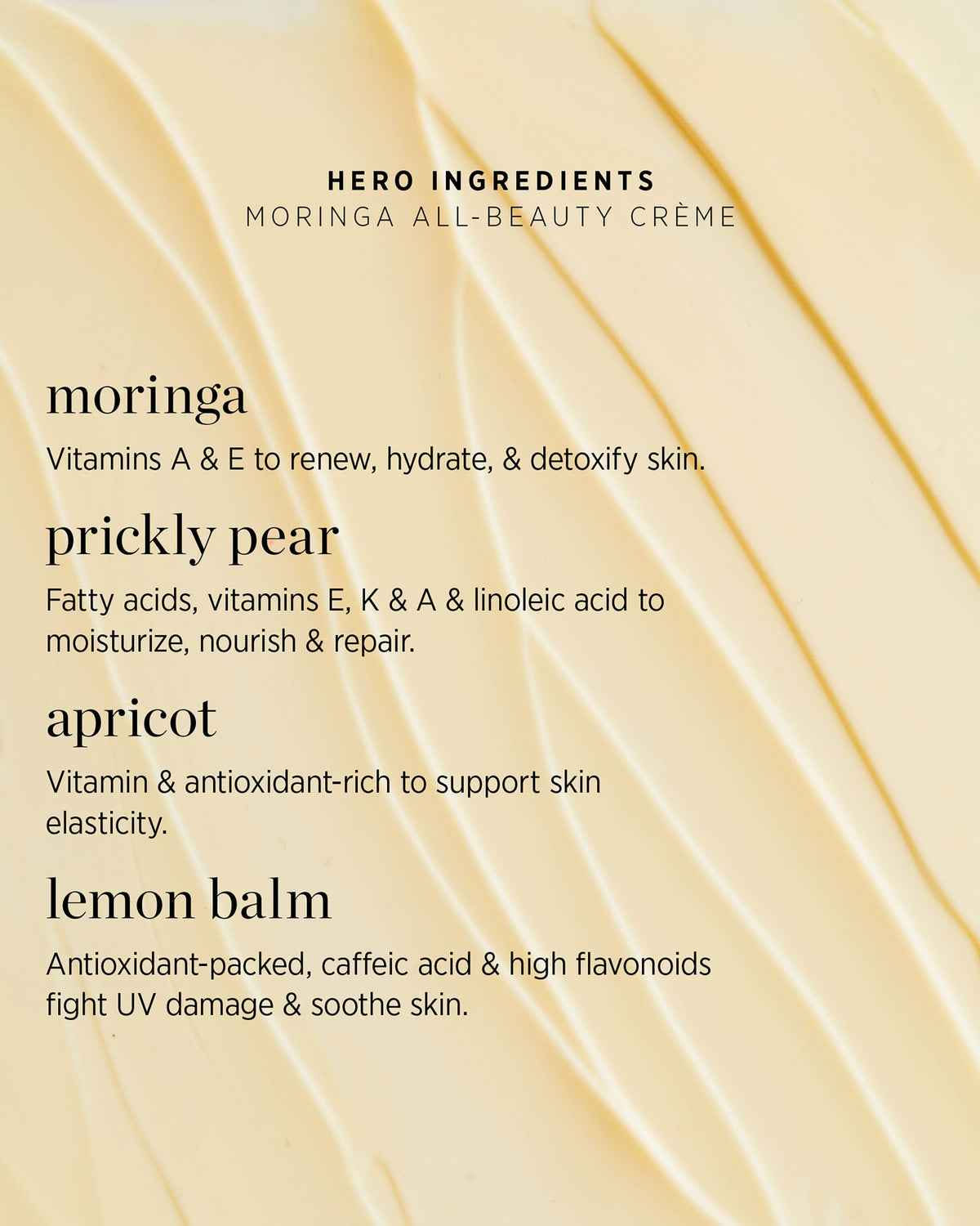 Crème embellissante au moringa
