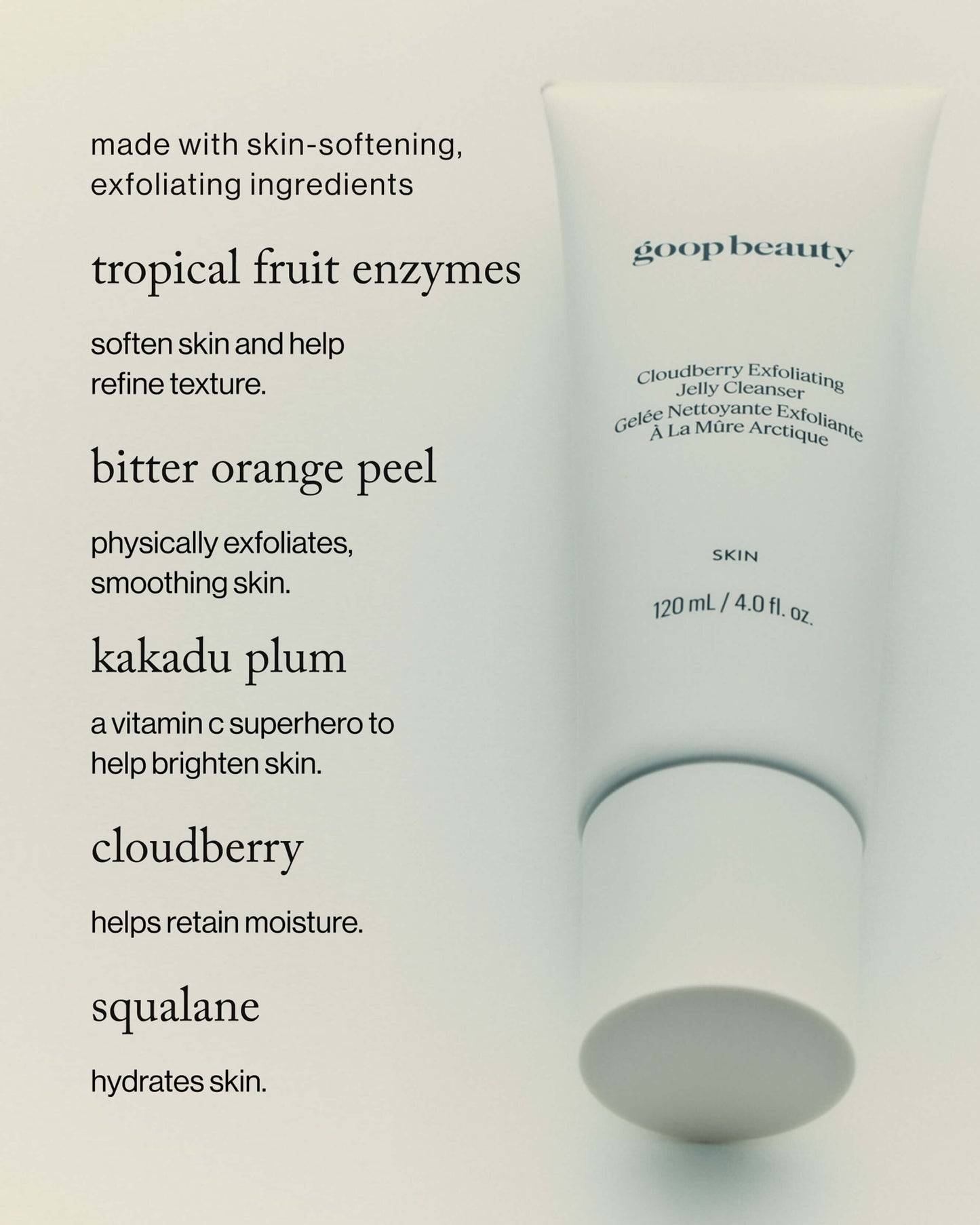 GOOPGLOW Cloudberry Exfoliating Jelly Cleanser