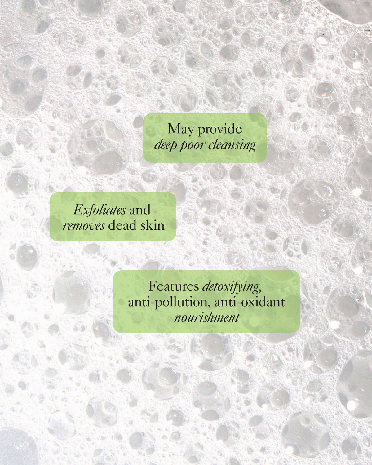 Nettoyant clarifiant détoxifiant pour le visage