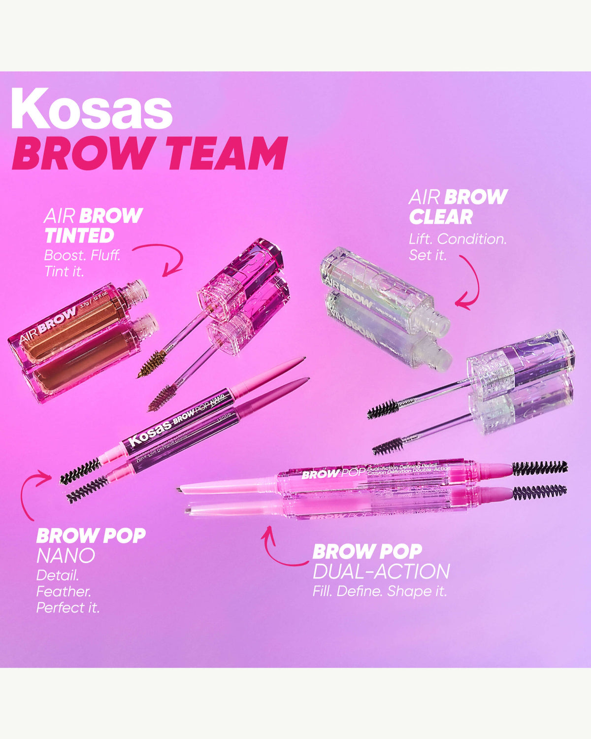 Gel traitant fixant transparent Air Brow
