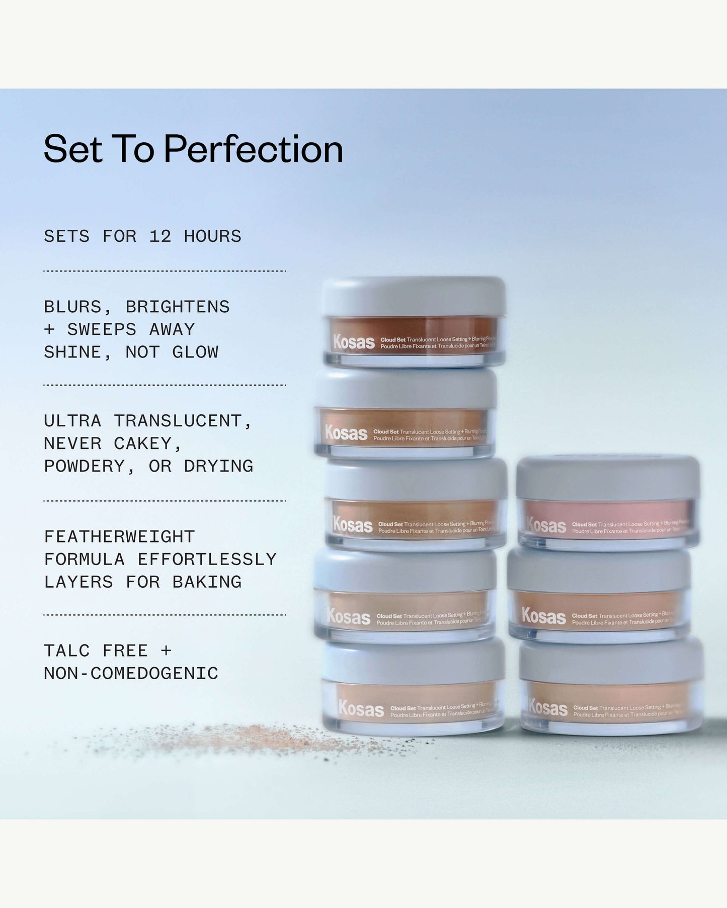 Cloud Set Translucent Loose Setting + Blurring Powder