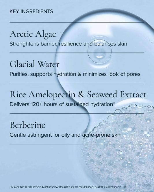 Aura Cleanse Gentle Foaming Gel Cleanser for Dry Skin with Algae