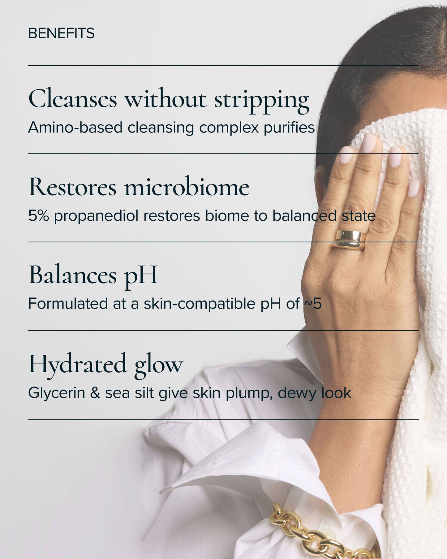 Aura Cleanse Gentle Foaming Gel Cleanser for Dry Skin with Algae