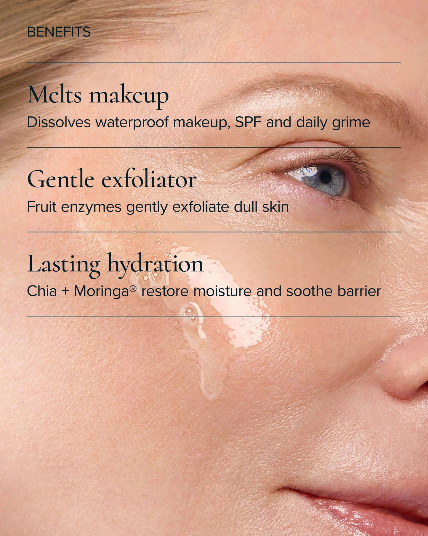 Algae Enzyme Cleansing Oil Makeup Remover with Chia + Moringa
