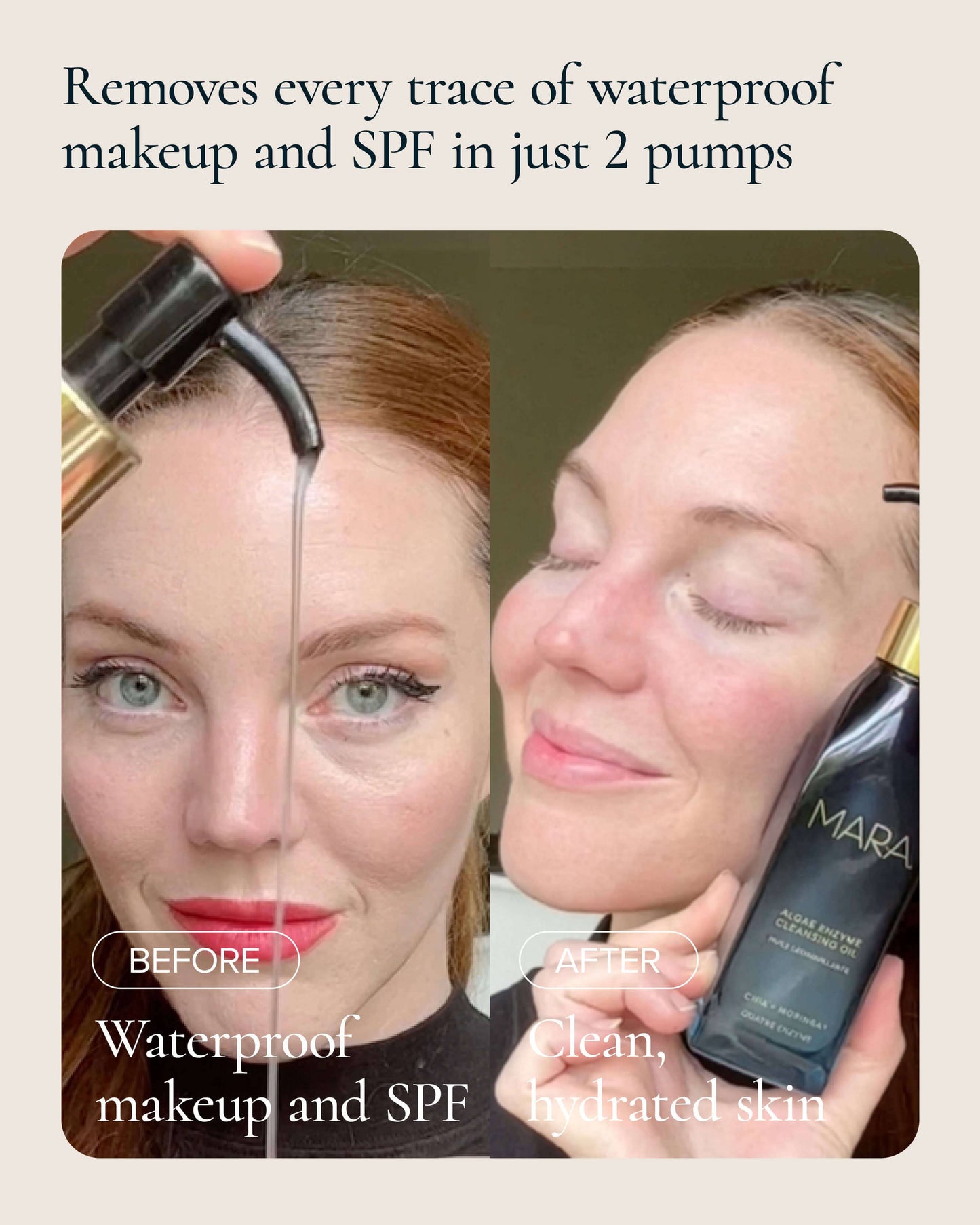 Algae Enzyme Cleansing Oil Makeup Remover with Chia + Moringa