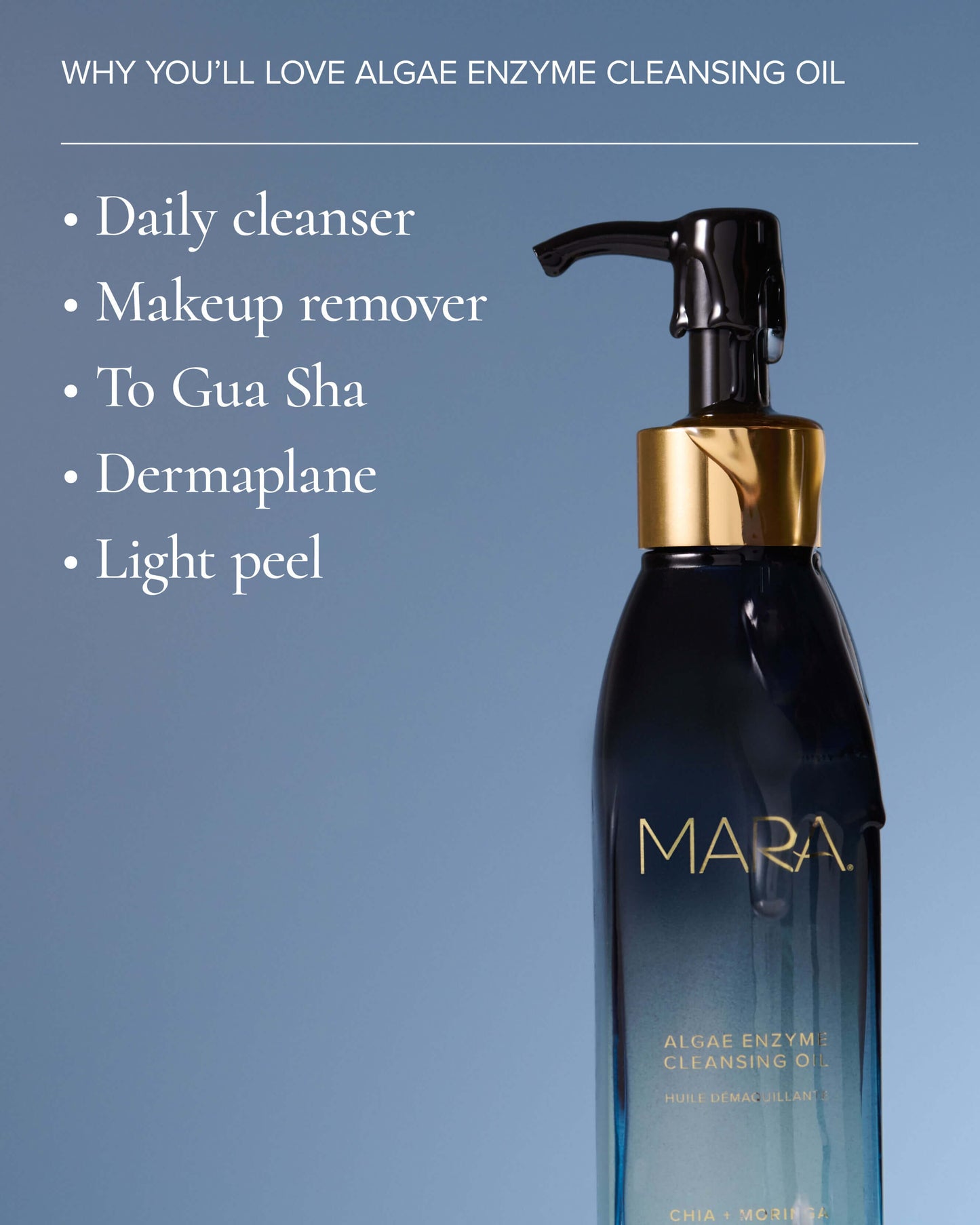Algae Enzyme Cleansing Oil Makeup Remover with Chia + Moringa