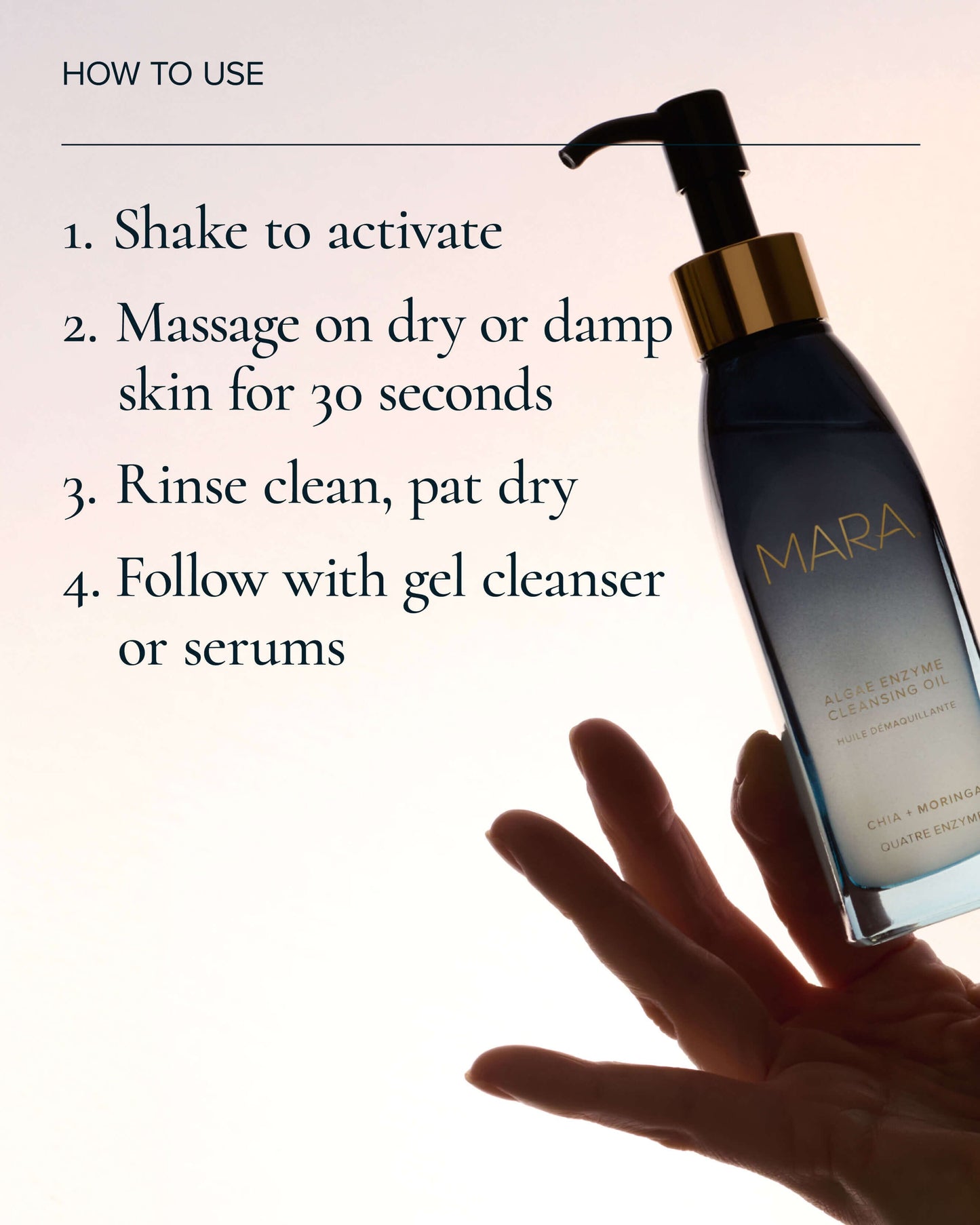 Algae Enzyme Cleansing Oil Makeup Remover with Chia + Moringa