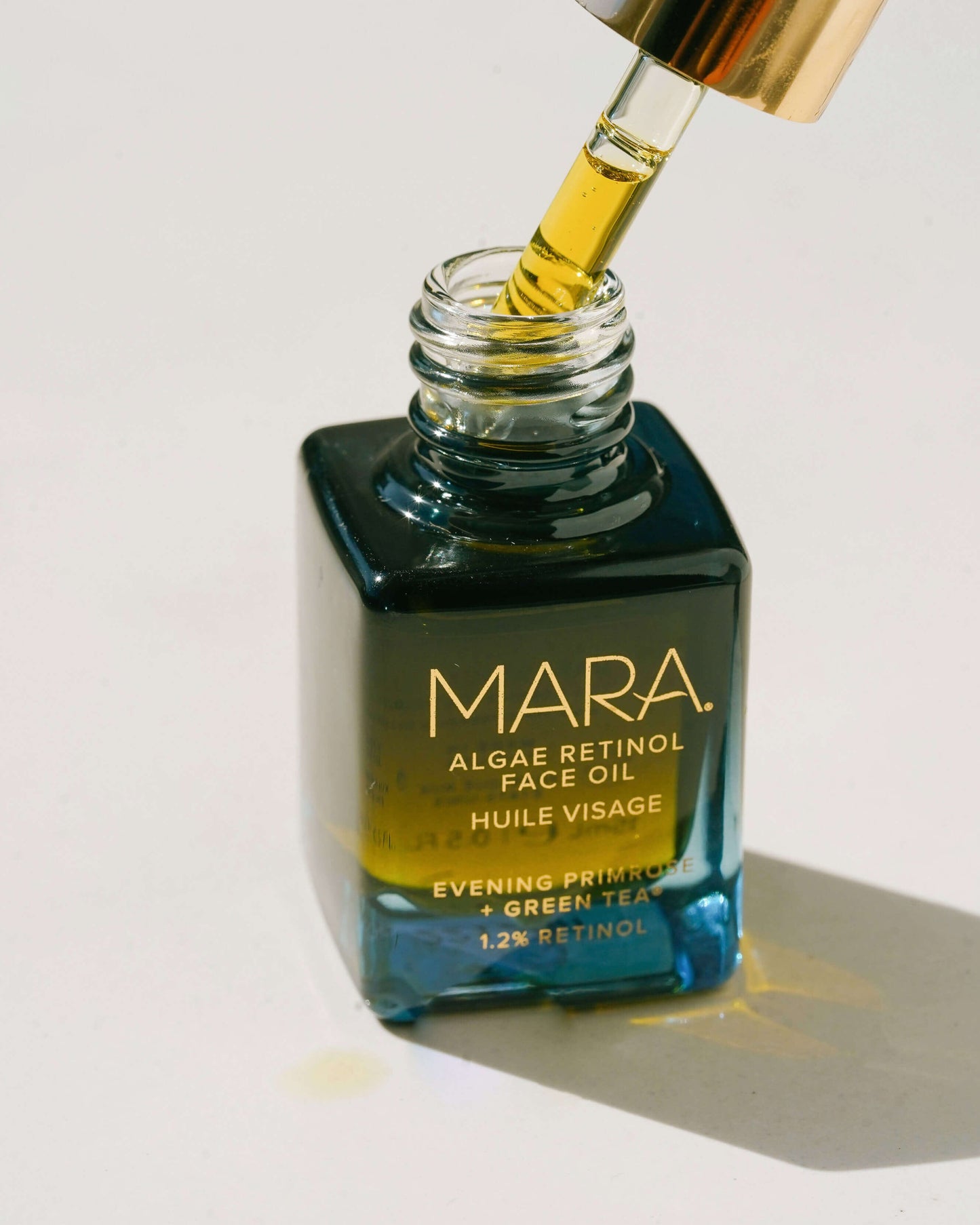 1.2% Clean Algae Retinol Face Oil for Anti-Aging and Wrinkles with Green Tea