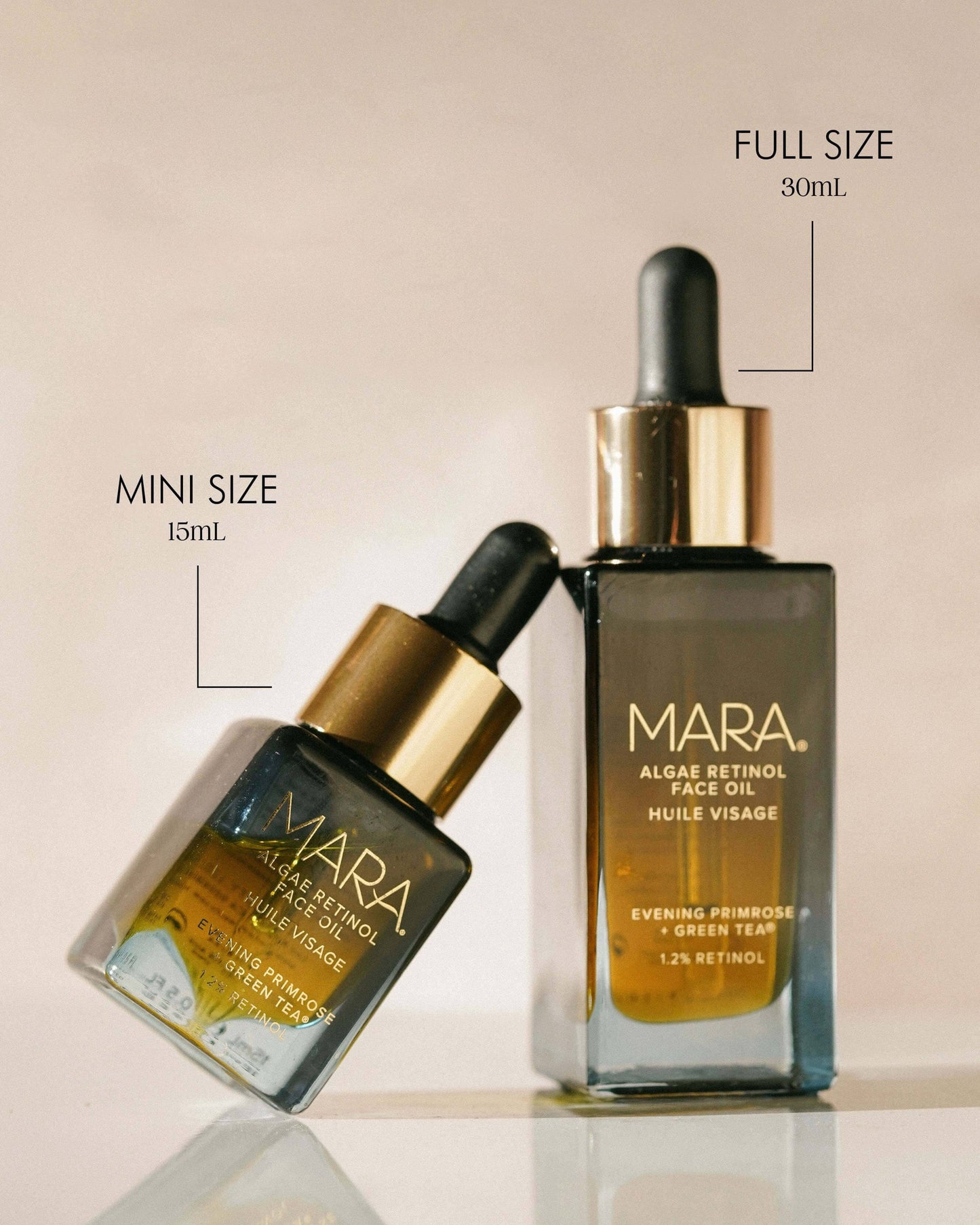 1.2% Clean Algae Retinol Face Oil for Anti-Aging and Wrinkles with Green Tea
