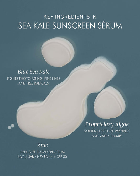 Mineral Sunscreen Serum SPF 30 PA+++ with Algae + Zinc