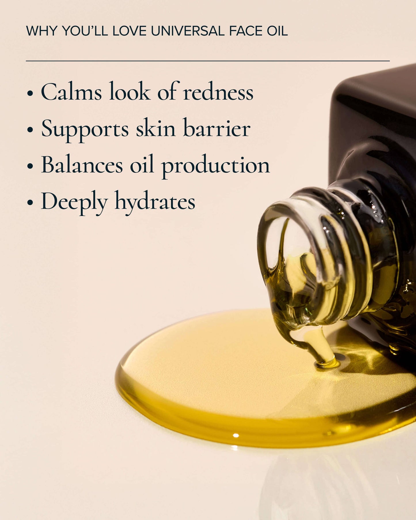 Universal Hydrating Face Oil for Anti-Aging and Glow with Algae + Moringa