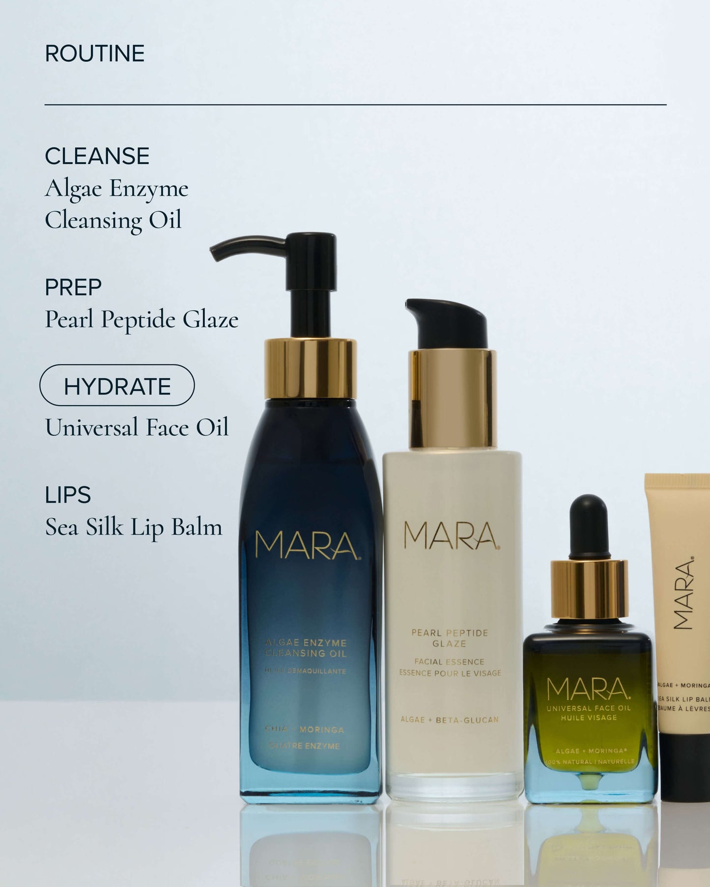 Universal Hydrating Face Oil for Anti-Aging and Glow with Algae + Moringa