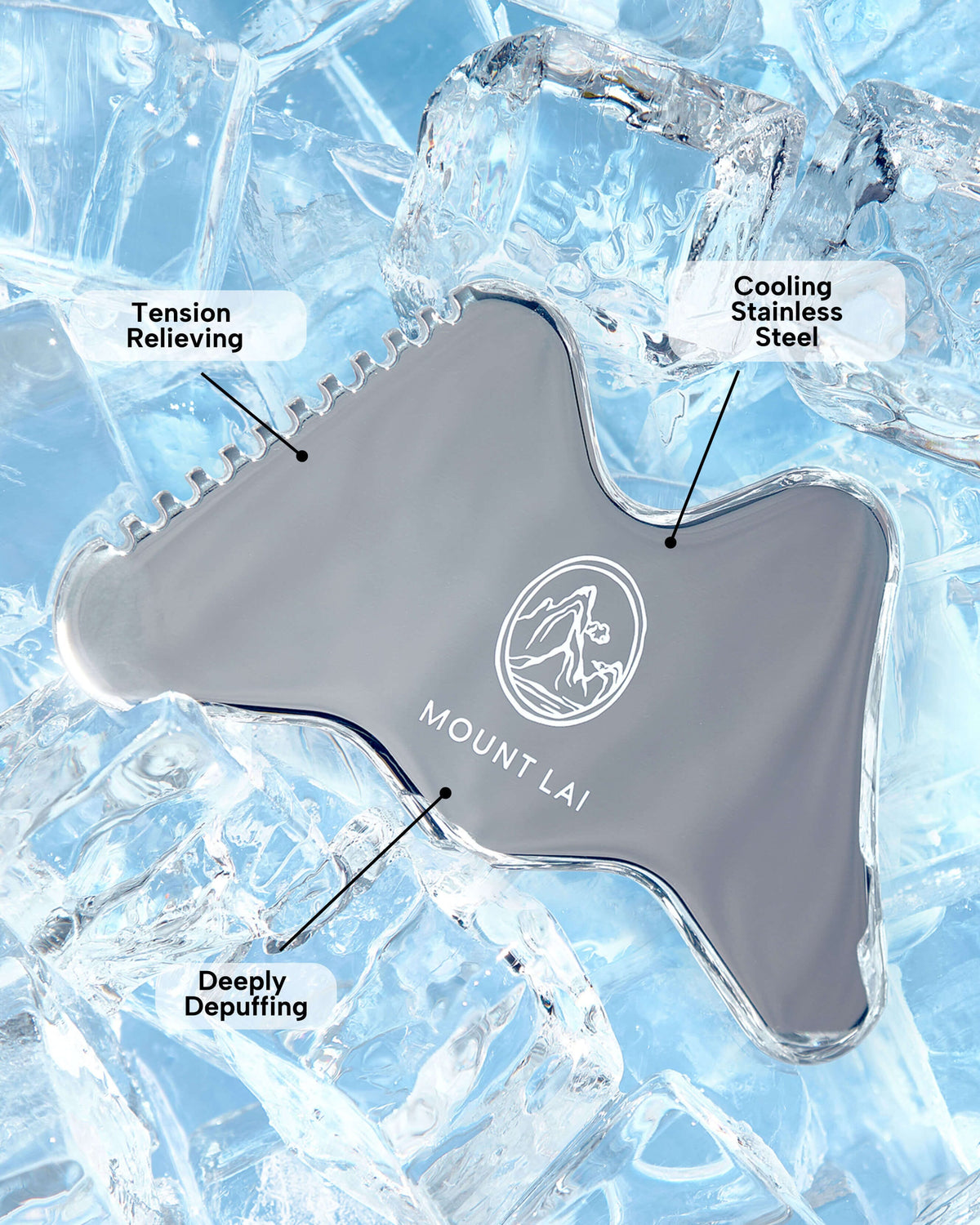 Gua Sha Visage + Corps en Acier Inoxydable