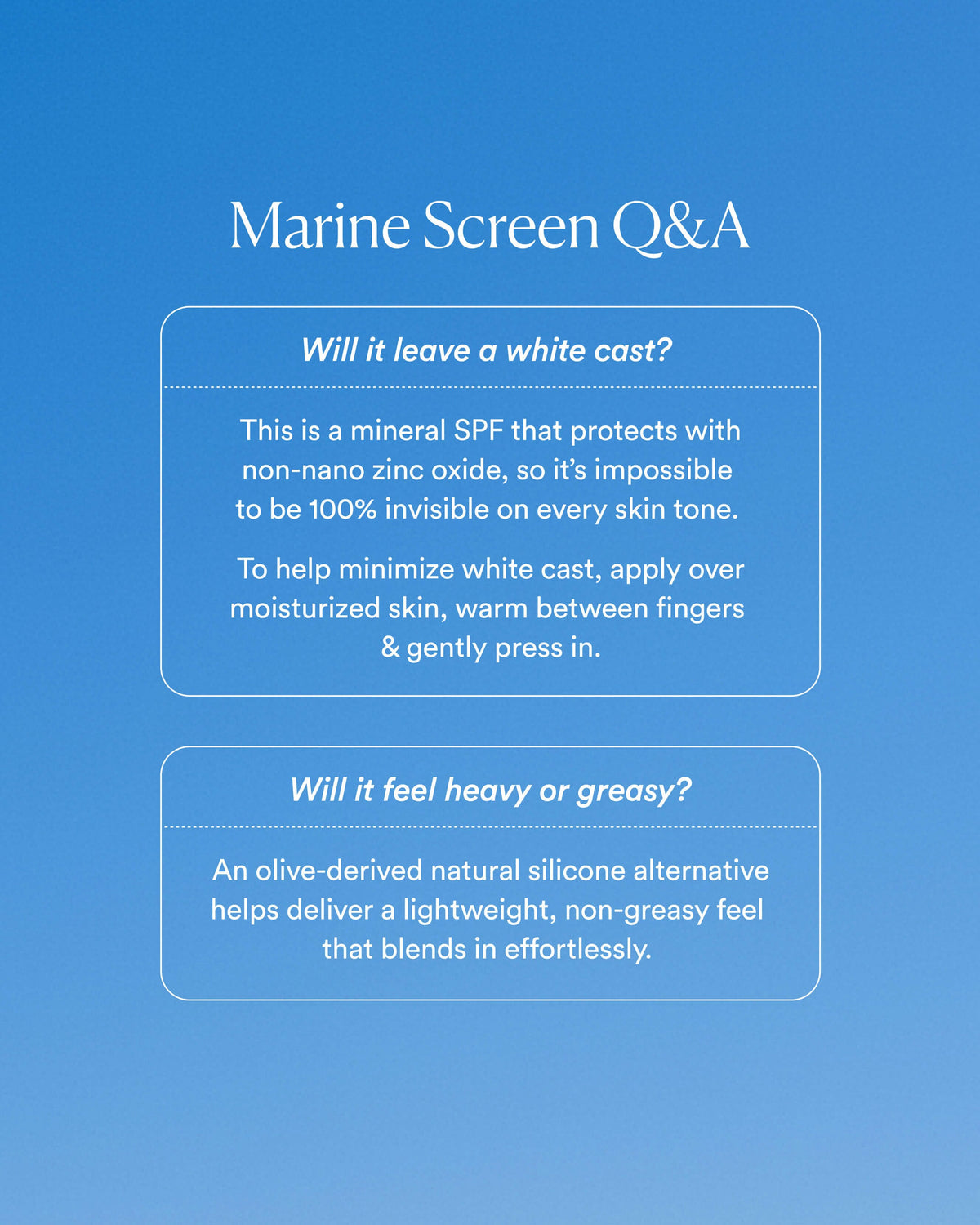 Crème solaire Marine Screen Minérale SPF 50