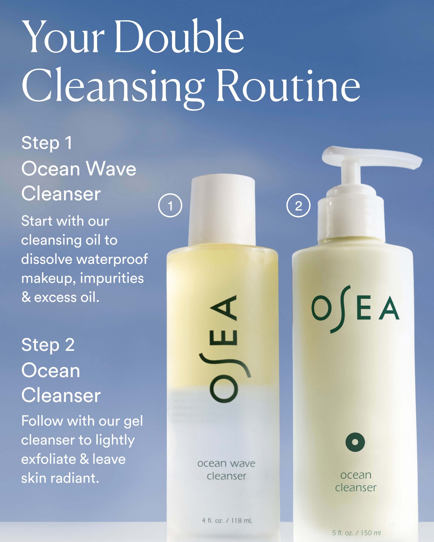 Ocean Wave Cleanser Bi-Phase Cleansing Oil and Makeup Remover