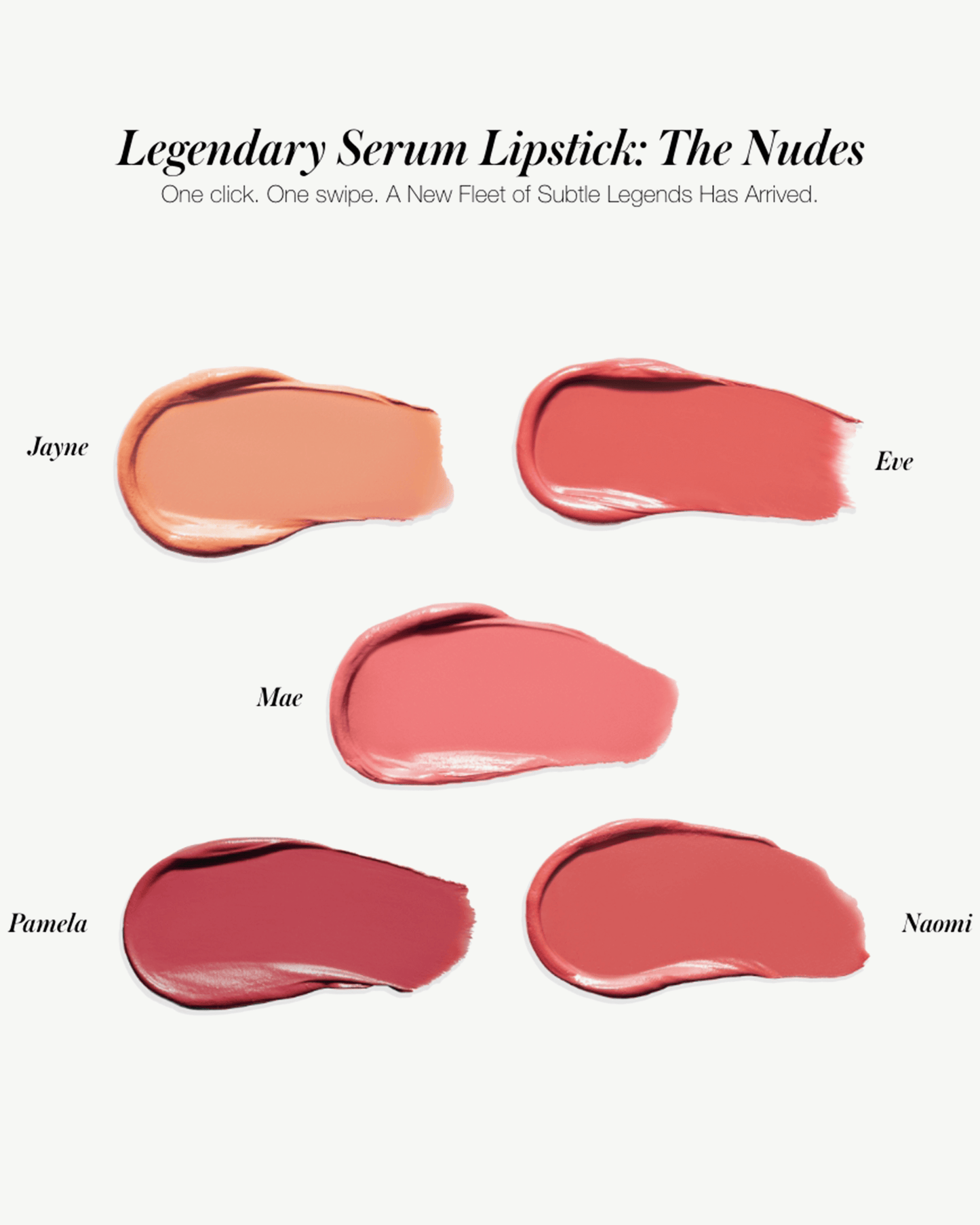 Legendary Serum Lipstick - The Nudes