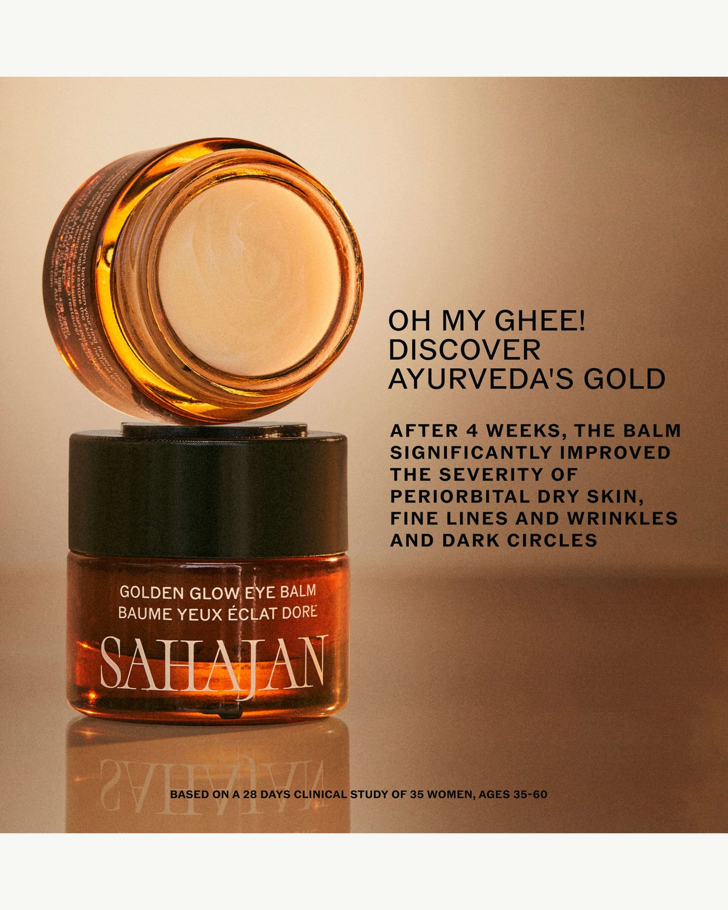 Golden Glow Eye Balm with Ghee, Eye Bright + Centella