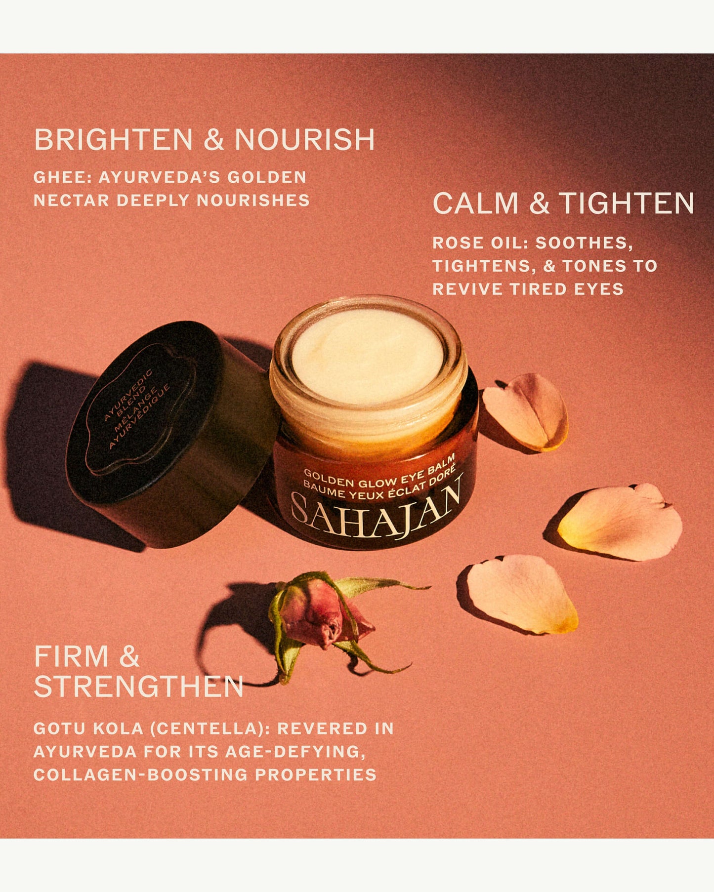 Golden Glow Eye Balm with Ghee, Eye Bright + Centella