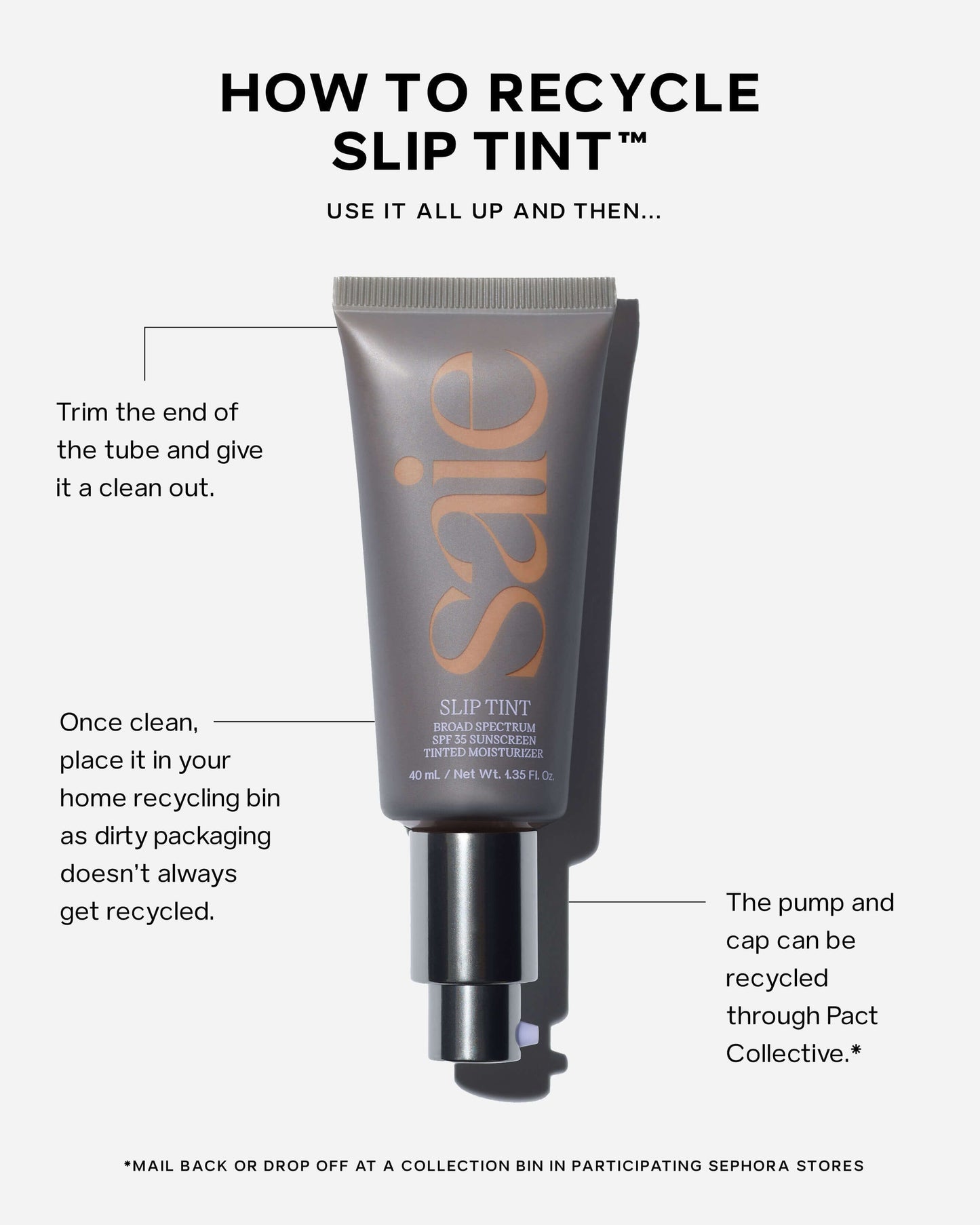 Slip Tint™ - Lightweight Tinted Moisturizer with Mineral Zinc SPF 35 and Hyaluronic Acid