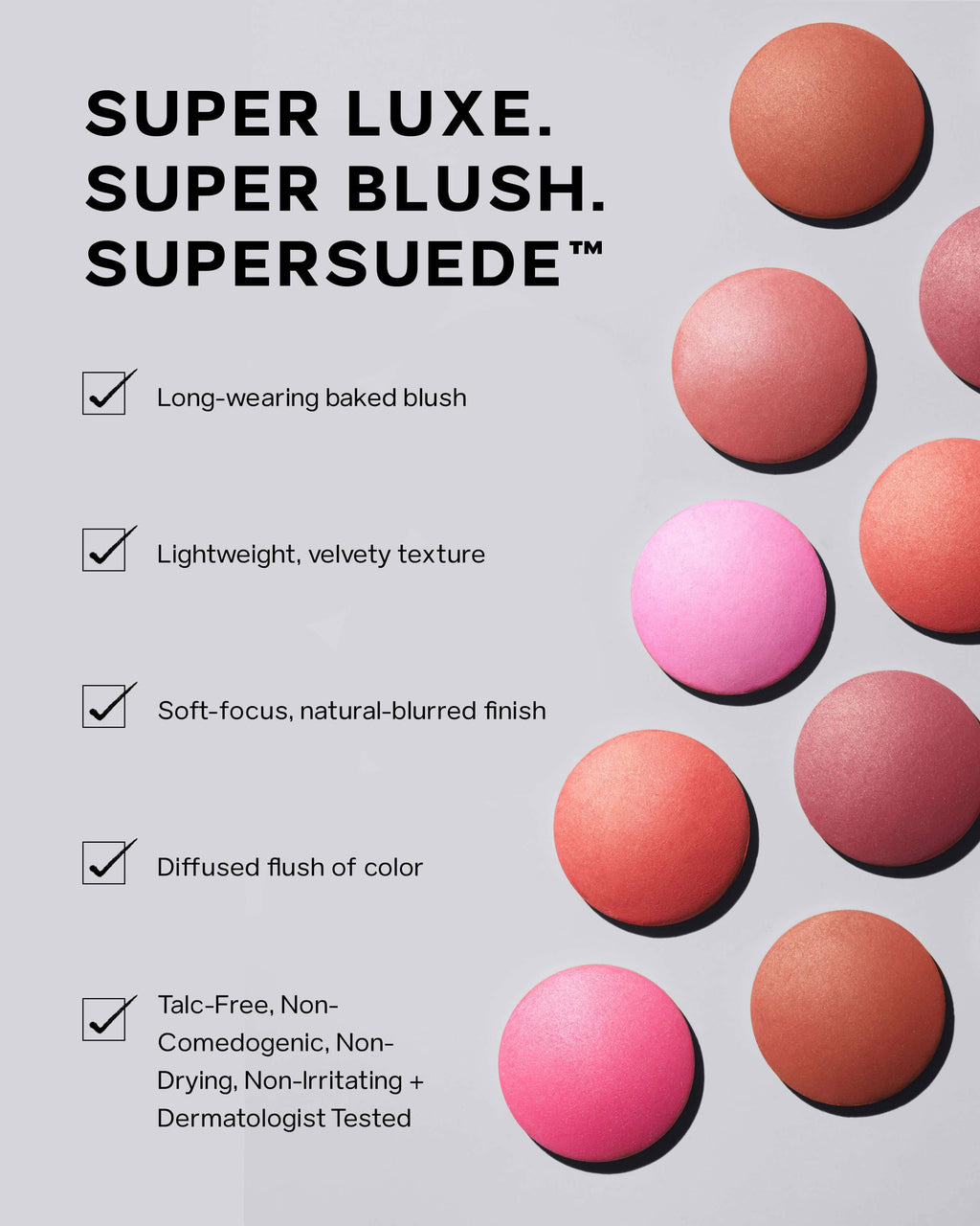 SuperSuede™ Radiant Talc-Free Baked Powder Blush