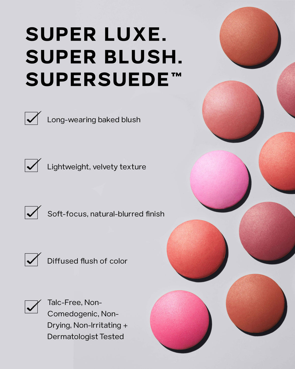 SuperSuede™ Radiant Talc-Free Baked Powder Blush