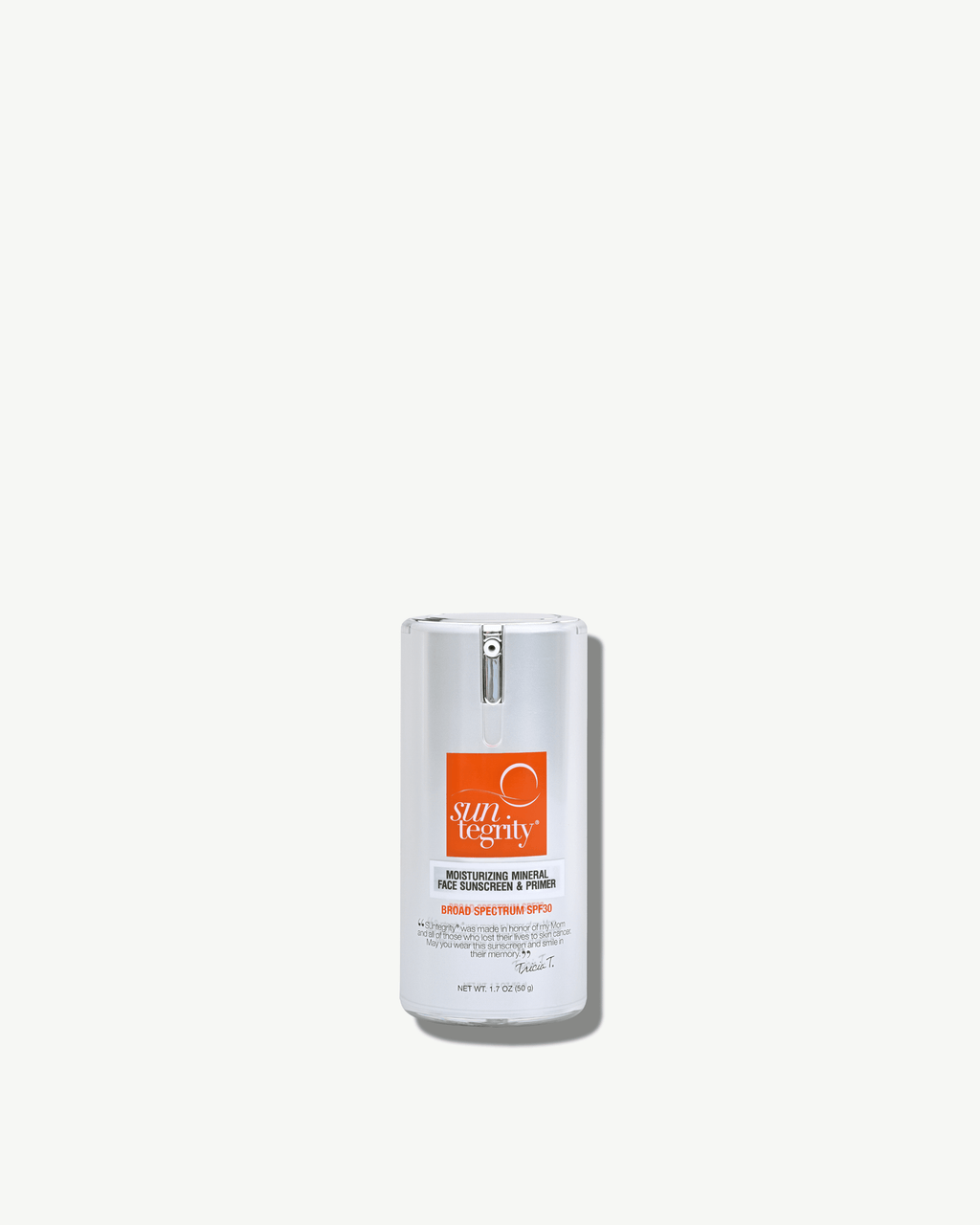 Crème solaire minérale hydratante et base de teint, FPS 30
