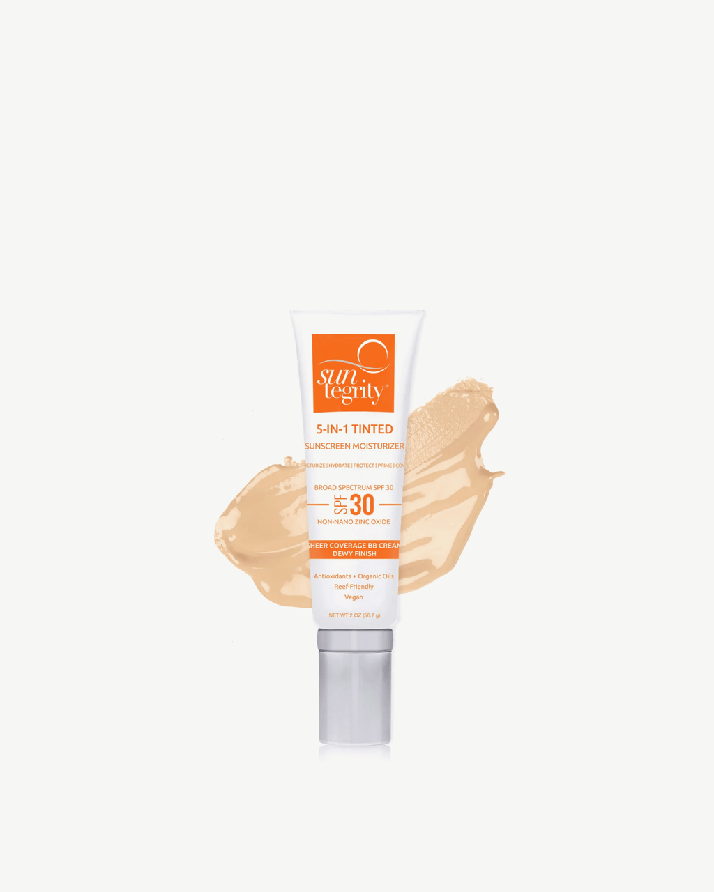 Écran solaire hydratant teinté 5-en-1 pour le visage