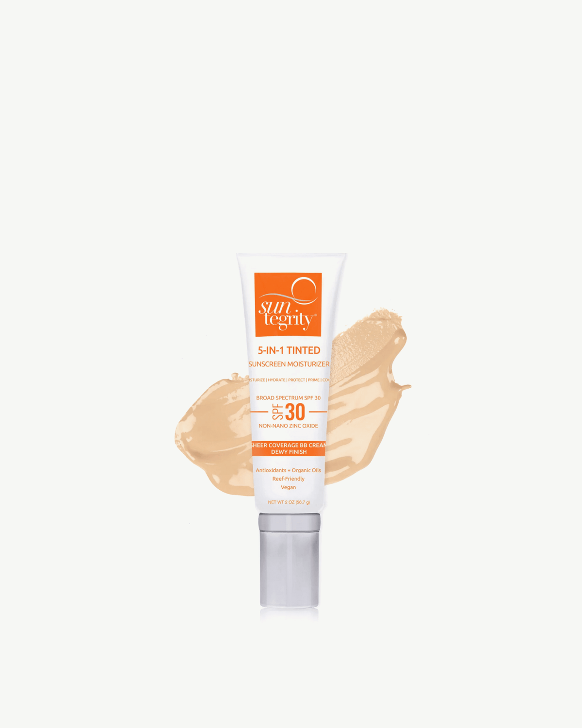 Écran solaire hydratant teinté 5-en-1 pour le visage