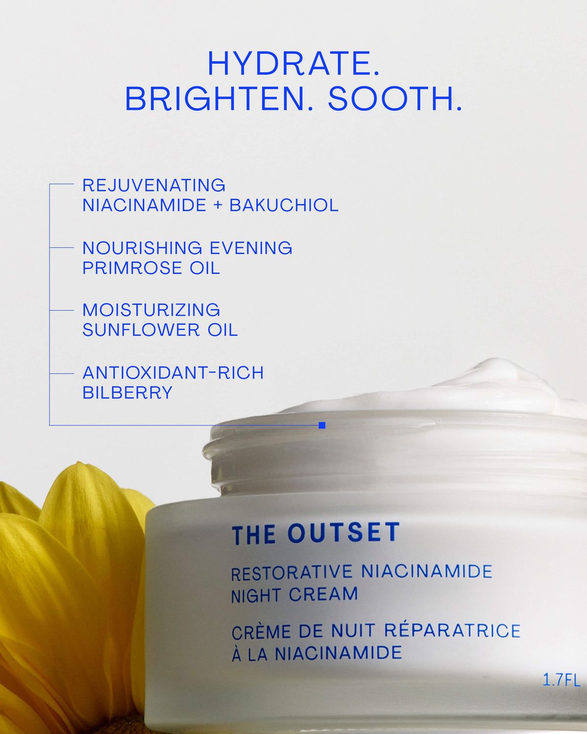 Crème de nuit réparatrice à la niacinamide
