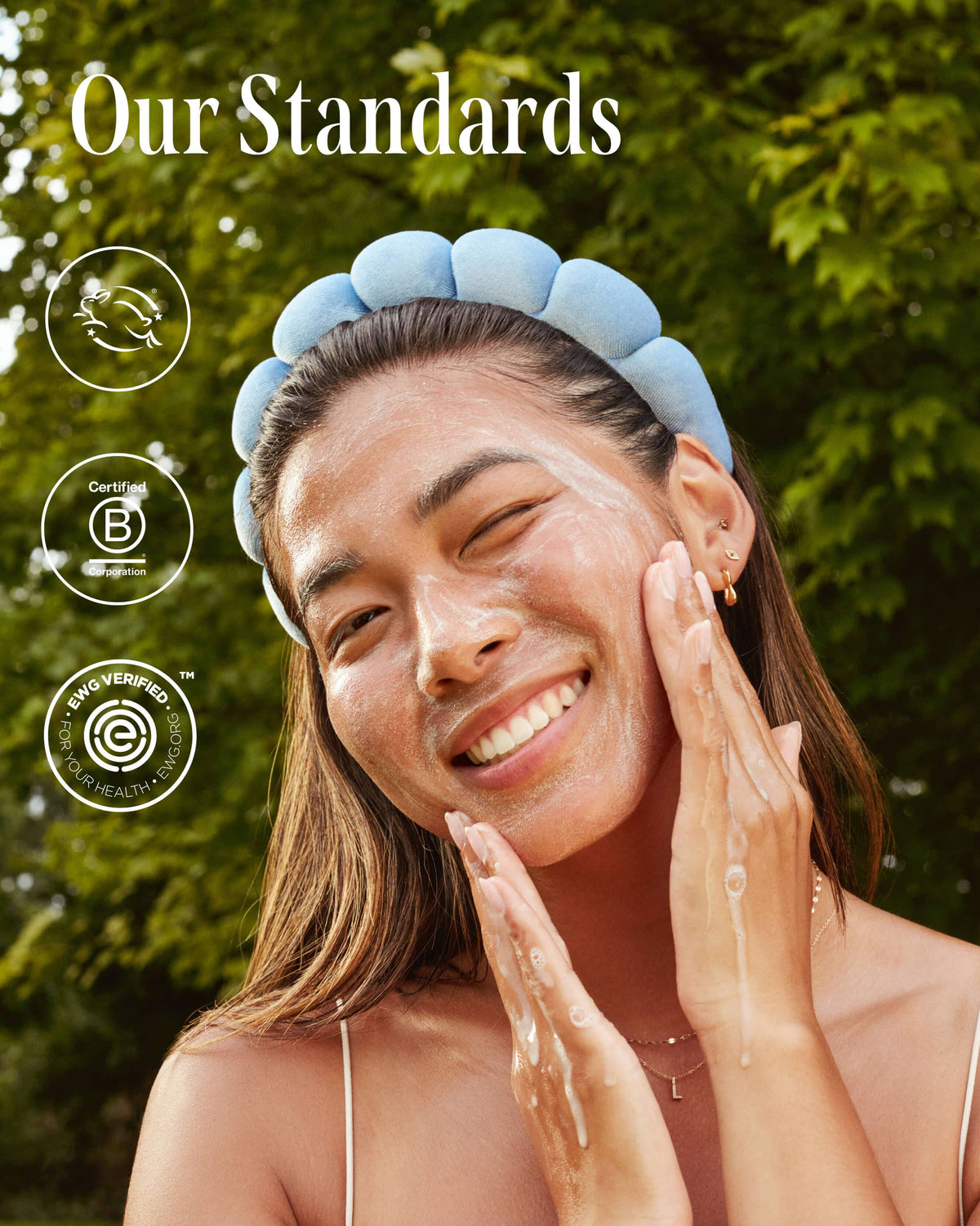 Masques pour les yeux biodégradables Brighter Days aux algues rouges et à l'avocat