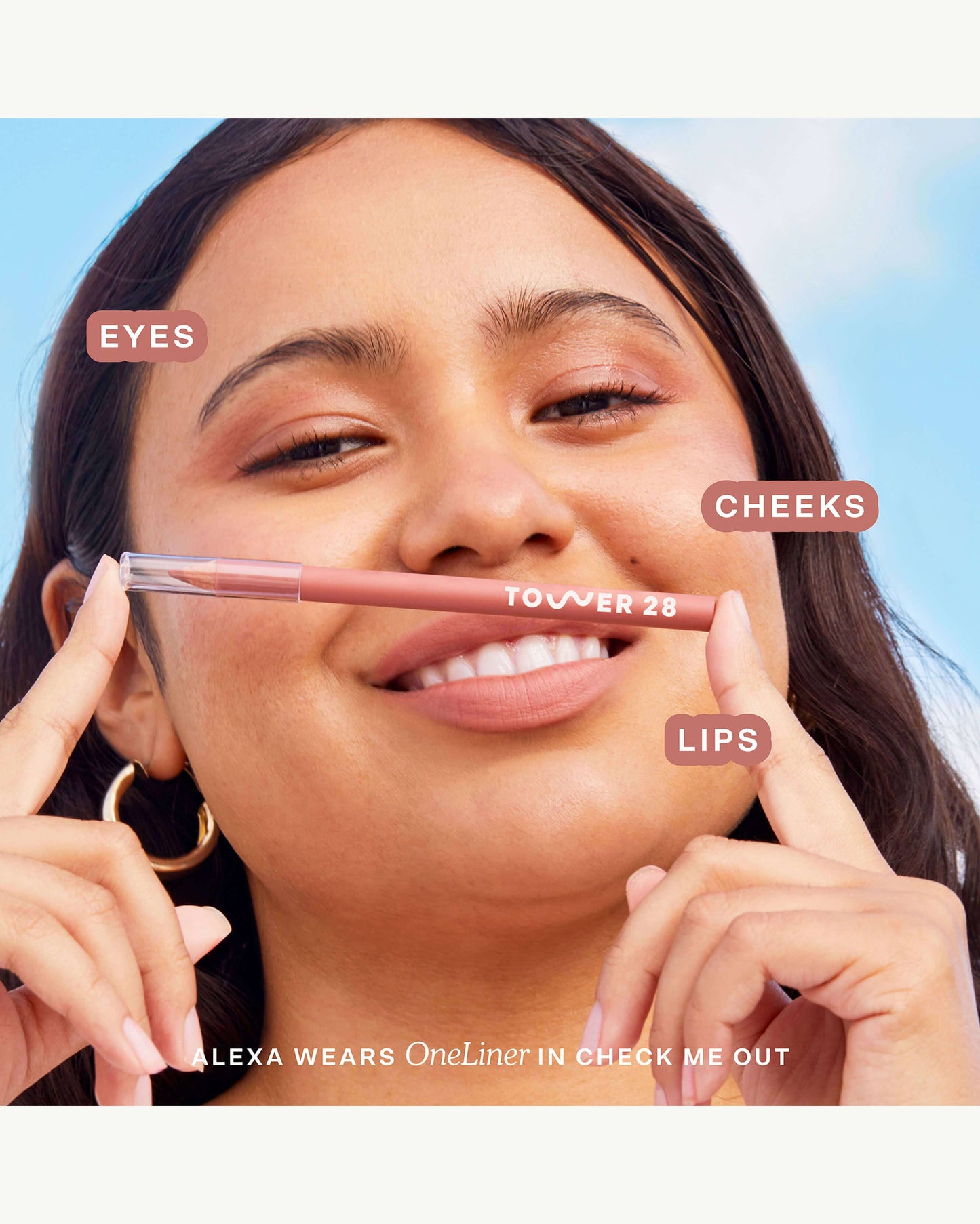 OneLiner Lip Liner + Eyeliner + Cheek Pencil