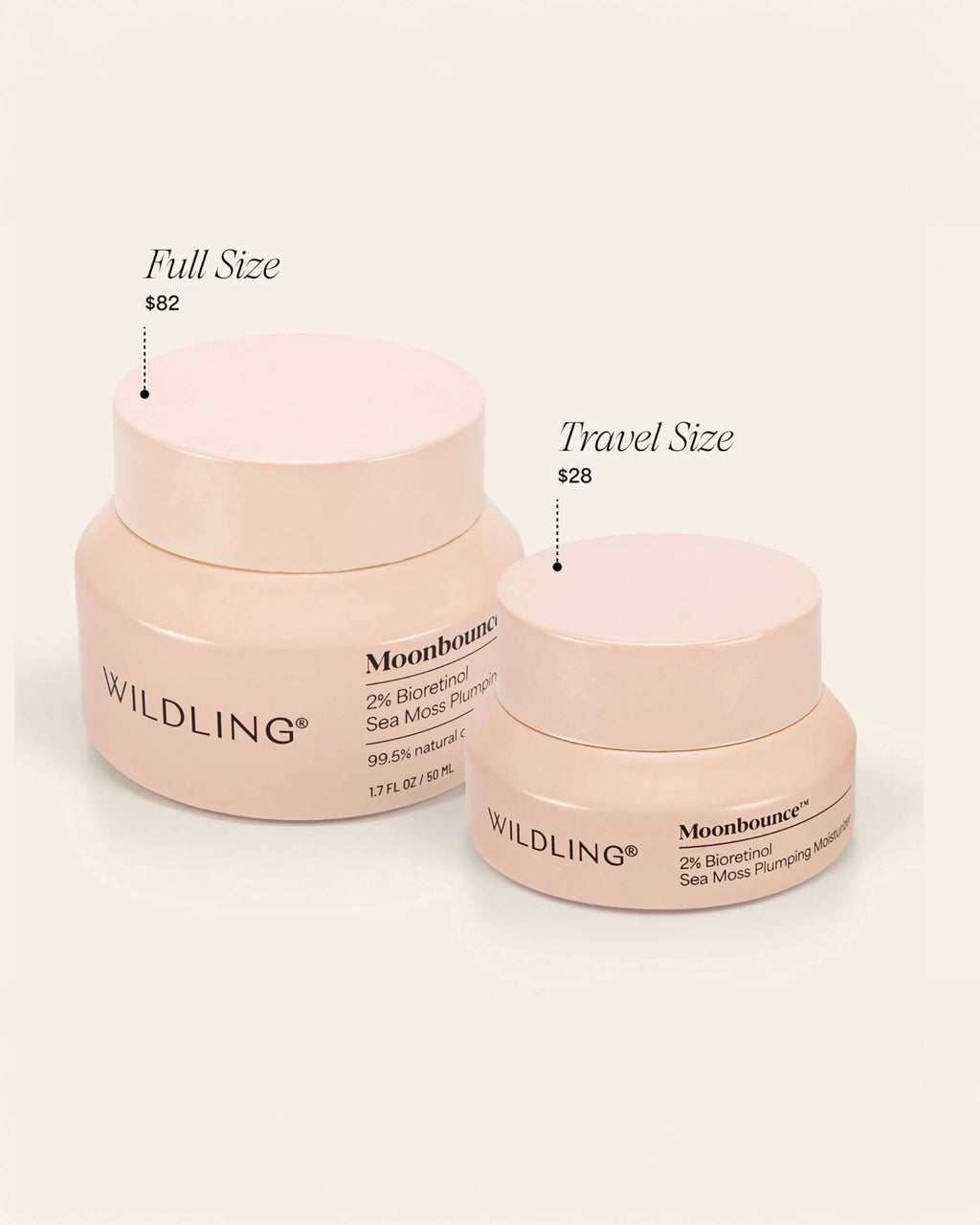 Moonbounce 2% Bioretinol Irish Sea Moss Plumping Moisturizer